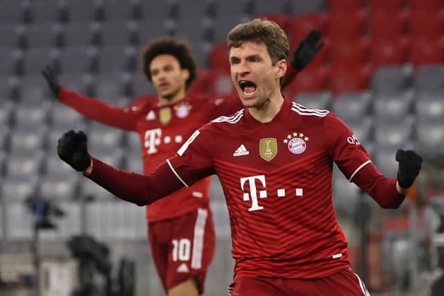  Bayern Munich’s Thomas Muller has been linked with a move to Everton. Photo by Alexander Hassenstein/Getty Images