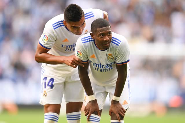 David Alaba and Casemiro are doubts for Tuesday’s game. Credit: Getty.