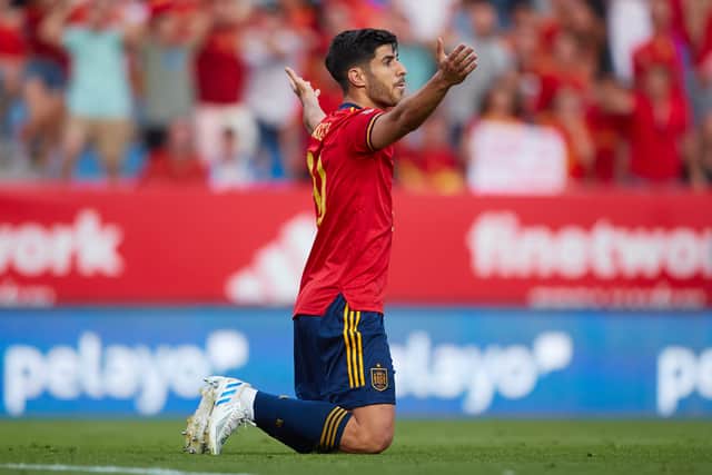 Asensio is at the World Cup with Spain 