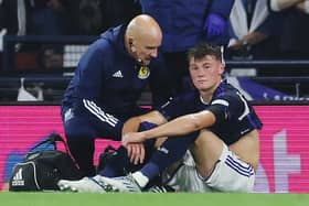 Nathan Patterson receives treatment. Picture:  Ian MacNicol/Getty Images