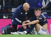 Nathan Patterson receives treatment. Picture:  Ian MacNicol/Getty Images