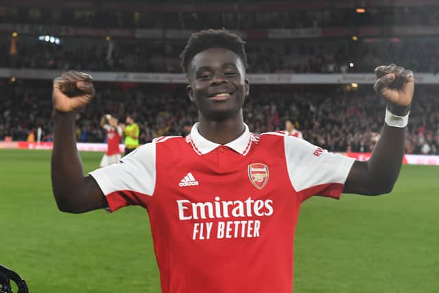 Bukayo Saka will be aiming to start for England during the FIFA World Cup in Qatar 2022. (Getty Images)