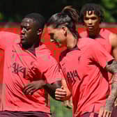 Liverpool pair Ibrahima Konate and Darwin Nunez. Picture: John Powell/Liverpool FC via Getty Images