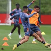 Ronaldo is back for United, but Varane won’t play for the club until at least December. Credit: Getty.