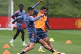 Ronaldo is back for United, but Varane won’t play for the club until at least December. Credit: Getty.