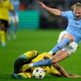 Haaland knocked his foot during Champions League fixture against Borussia Dortmund