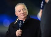 Former Rangers and Scotland striker Ally McCoist on BT television punditry duty
