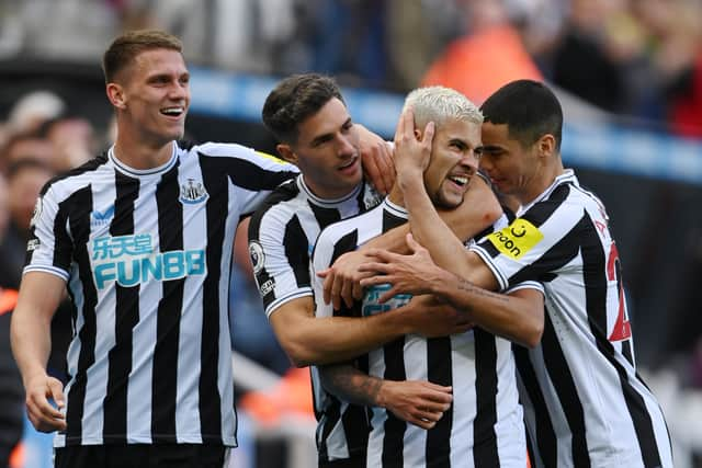 Bruno Guimaraes has been in inspiring form in the virtual world and in the Premier League (Photo by Stu Forster/Getty Images)