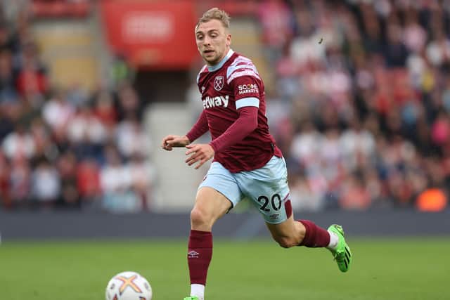 Jarrod Bowen could miss Sunday’s game. Credit: Getty.