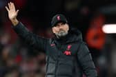 Jurgen Klopp celebrates Liverpool’s win against Napoli. Picture: Michael Regan/Getty Images