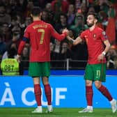 Cristiano Ronaldo and Bruno Fernandes are in the Portugal squad. Credit: Getty.