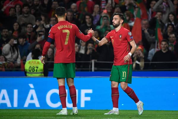 Cristiano Ronaldo and Bruno Fernandes are in the Portugal squad. Credit: Getty.