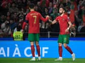 Cristiano Ronaldo and Bruno Fernandes are in the Portugal squad. Credit: Getty.