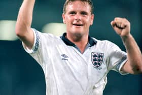 Paul Gascoigne was is outstanding form as England reached the semi-final at Italia 90 (photo Getty Images)