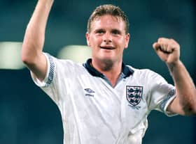 Paul Gascoigne was is outstanding form as England reached the semi-final at Italia 90 (photo Getty Images)