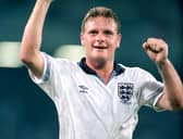 Paul Gascoigne was is outstanding form as England reached the semi-final at Italia 90 (photo Getty Images)