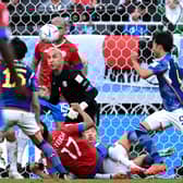 Keylor Navas, Rudiger’s landlord, saves the ball for Costa Rica against Japan