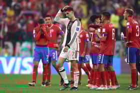 Kai Havertz of Germany walks off the pitch after his side exited the World Cup despite a 4-2 win against Costa Rica (Photo by Alexander Hassenstein/Getty Images)
