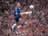 Gianluca Vialli during his playing career at Chelsea in 1996 (Credit: Clive Brunskill/Allsport)