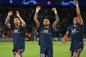 PSG’s attacking trio of Lionel Messi, Neymar and Kylian Mbappe are expected to play. (Getty Images)