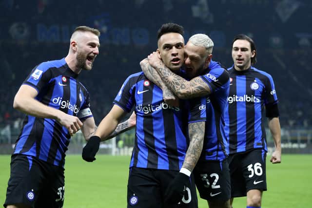 Martinez in action with Inter Milan