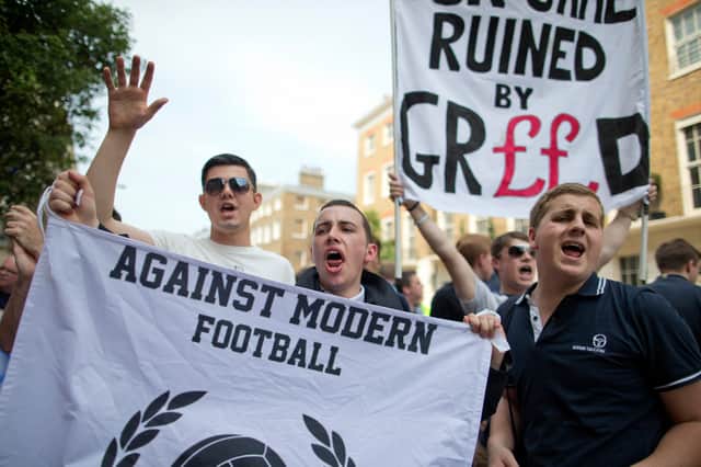 Fans have often protested against the Premier League