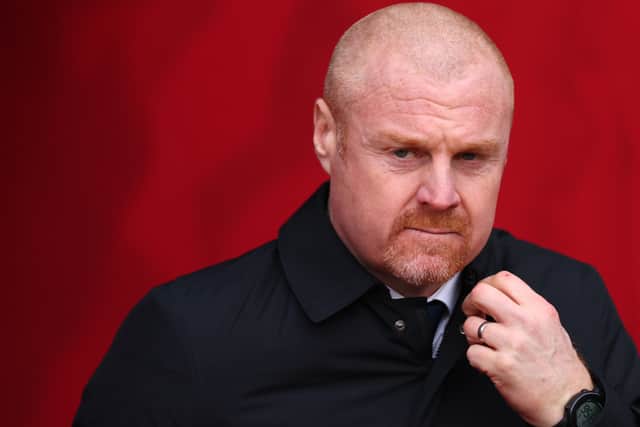 Sean Dyche reacts to the concept of prosecco.