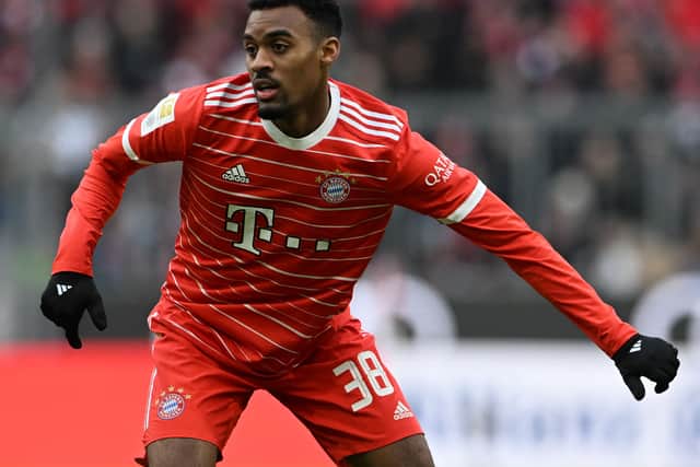 Ryan Gravenberch in action for Bayern Munich