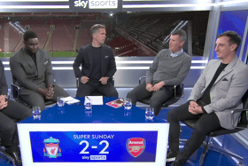Roy Keane had the studio stitches as he labelled Andy Robertson a ‘big baby’ for protests over an elbow from the linesman not once, not twice, but three times.