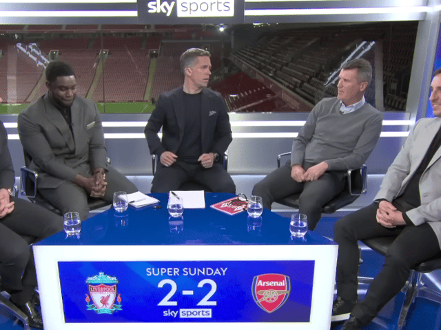 Roy Keane had the studio stitches as he labelled Andy Robertson a ‘big baby’ for protests over an elbow from the linesman not once, not twice, but three times.