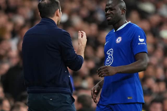 Kalidou Koulibably with the face of a man who completely supports his manager’s strategic vision.