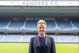 Gordon Ramsay at Ibrox (Image: @RangersFC - Twitter)