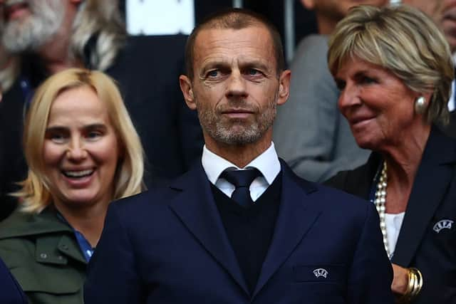 UEFA president Aleksander Čeferin.