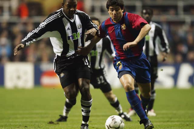 Titus Bramble taking on Juan Román Riquelme, a match-up for the ages.
