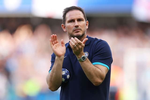 Frank Lampard, Caretaker Manager of Chelsea, acknowledges the fans after his final game in charge  (Photo by Warren Little/Getty Images)