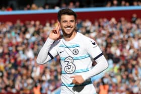 Mason Mount celebrates for Chelsea