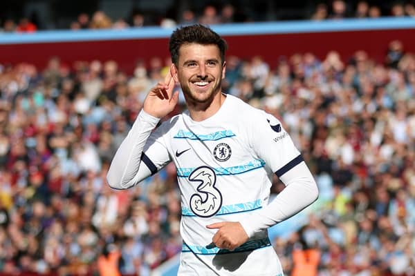 Mason Mount celebrates for Chelsea