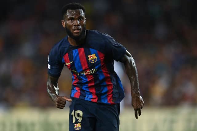 Franck Kessie in action for Barcelona
