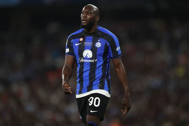 Romelu Lukaku of Inter Mila during the UEFA Champions League 2022/23 final match between FC (Photo by Michael Steele/Getty Images)