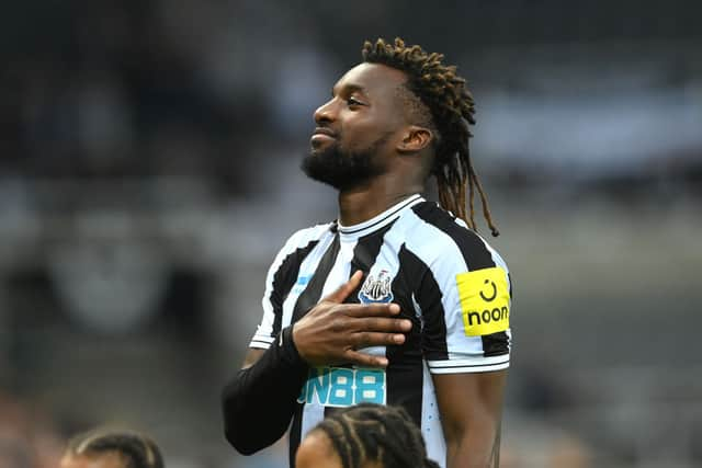 Newcastle United winger Allan Saint-Maximin late last season. (Pic: Getty Images)