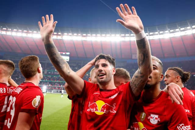 RB Leipzig attacking midfielder Dominik Szoboszlai. (Photo by ODD ANDERSEN/AFP via Getty Images)