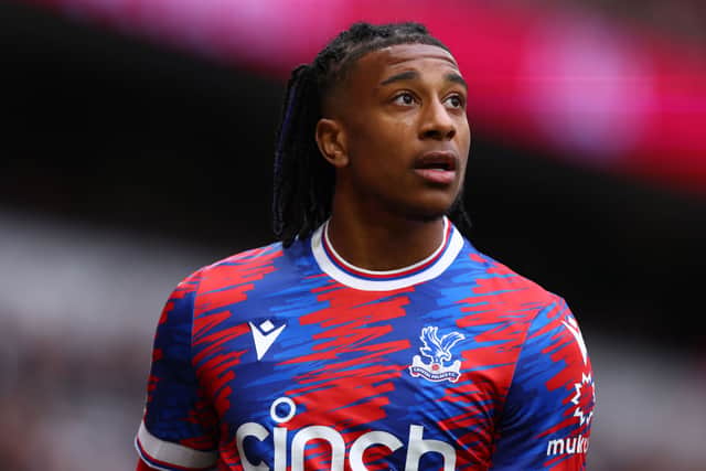 Michael Olise of Crystal Palace looks on during the Premier League match between Tottenham Hotspur (Photo by Clive Rose/Getty Images)