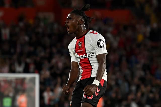 Southampton midfielder Romeo Lavia. Picture: GLYN KIRK/AFP via Getty Images