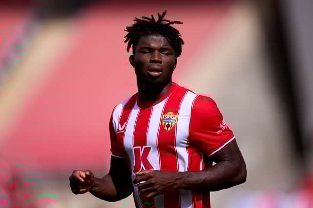 Almeria striker El Bilal Toure. Picture: Alex Caparros/Getty Images