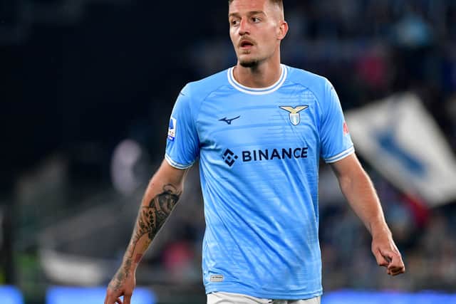 An AI-generated deepfake image created using the prompt “Eastern European footballer tattoos goatee moderately handsome"