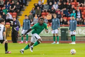 Newcastle United winger Allan Saint-Maximin in action against Gateshead. (Photo credit: Kris Hodgetts/ KH Photos)