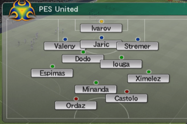 √=The Pro Evolution Soccer Master League default team (photo SportBible Twitter/Konami)