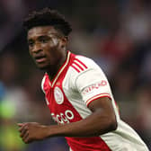 Mohammed Kudus of Ajax in action during the UEFA Champions League group A match (Photo by Dean Mouhtaropoulos/Getty Images)