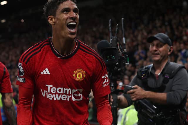 Raphaël Varane’s close-range header gave Manchester United three points they scarcely deserved at Old Trafford.