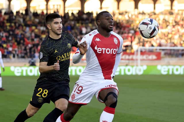 Youssouf Fofana in action for Monaco against Paris Saint-Germain